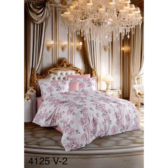 4125 V  	Pigment Baskı Dijital Nevresim Takımı