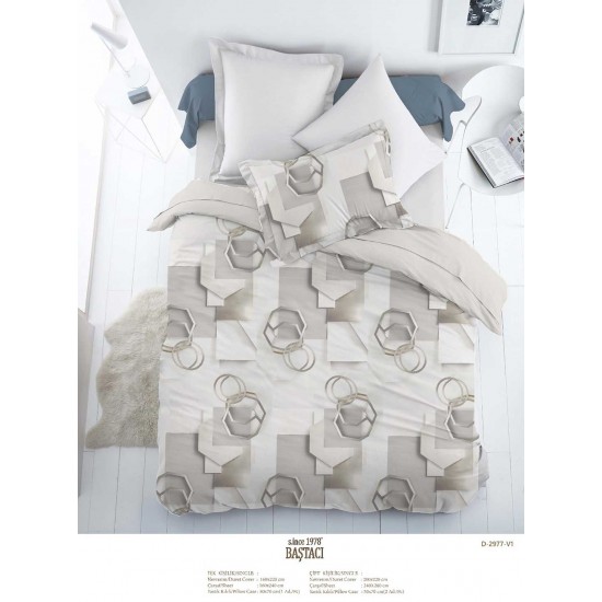 2977 V 1 Pigment Baskı Dijital Nevresim Kumaş