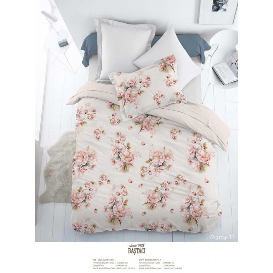 3174 V 1 Pigment Baskı Dijital Nevresim Kumaş