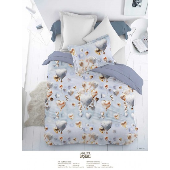 3483 V 1 Pigment Baskı Dijital Nevresim Kumaş