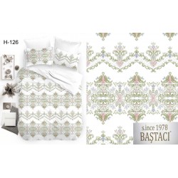 H-126 Reaktif Baskı Koyu Dijital Nevresim Kumaş 