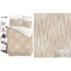 H-128 Reaktif Baskı Koyu Dijital Nevresim Kumaş 