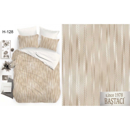 H-128 Reaktif Baskı Koyu Dijital Nevresim Kumaş 