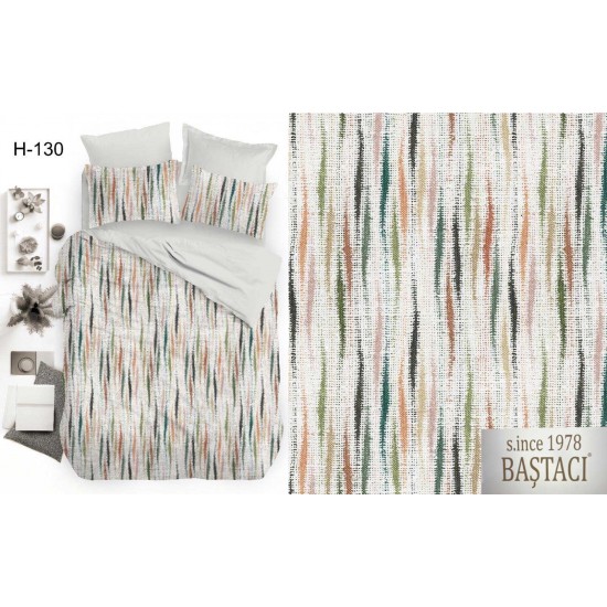 H-130 Reaktif Baskı Koyu Dijital Nevresim Kumaş 