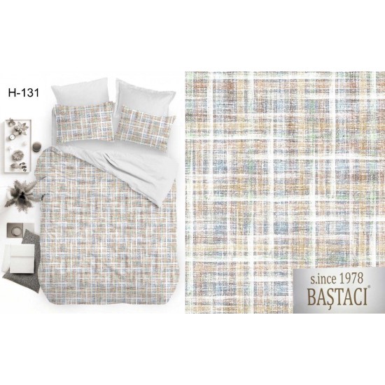 H-131 Reaktif Baskı Koyu Dijital Nevresim Kumaş 