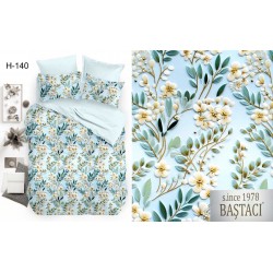 H-140 Reaktif Baskı Koyu Dijital Nevresim Kumaş 