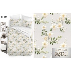 H-141 Reaktif Baskı Koyu Dijital Nevresim Kumaş 