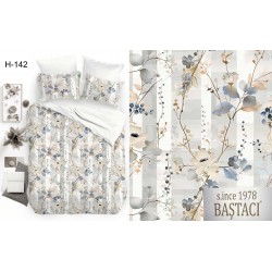 H-142 Reaktif Baskı Koyu Dijital Nevresim Kumaş 