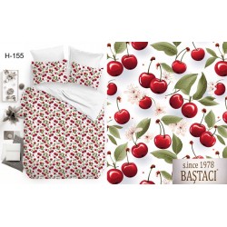 H-155 Reaktif Baskı Koyu Dijital Nevresim Kumaş 