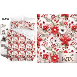 H-156 Reaktif Baskı Koyu Dijital Nevresim Kumaş 