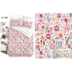 H-165 Reaktif Baskı Koyu Dijital Nevresim Kumaş 