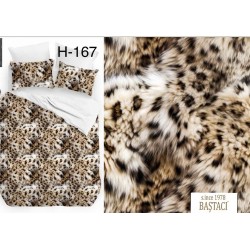 H-167-V-1 Reaktif Baskı Koyu Dijital Nevresim Kumaş 