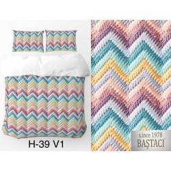 H-39-V1-2 Reaktif Baskı Koyu Dijital Nevresim Kumaş 